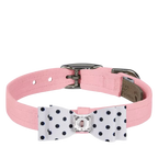 Susan Lanci Designs Black & White Houndstooth Big Bow Collar