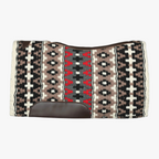 TuffRider Tech Contoured Double Weave Saddle Blanket With Felt-White/Red/Black-34 X 38 Inch