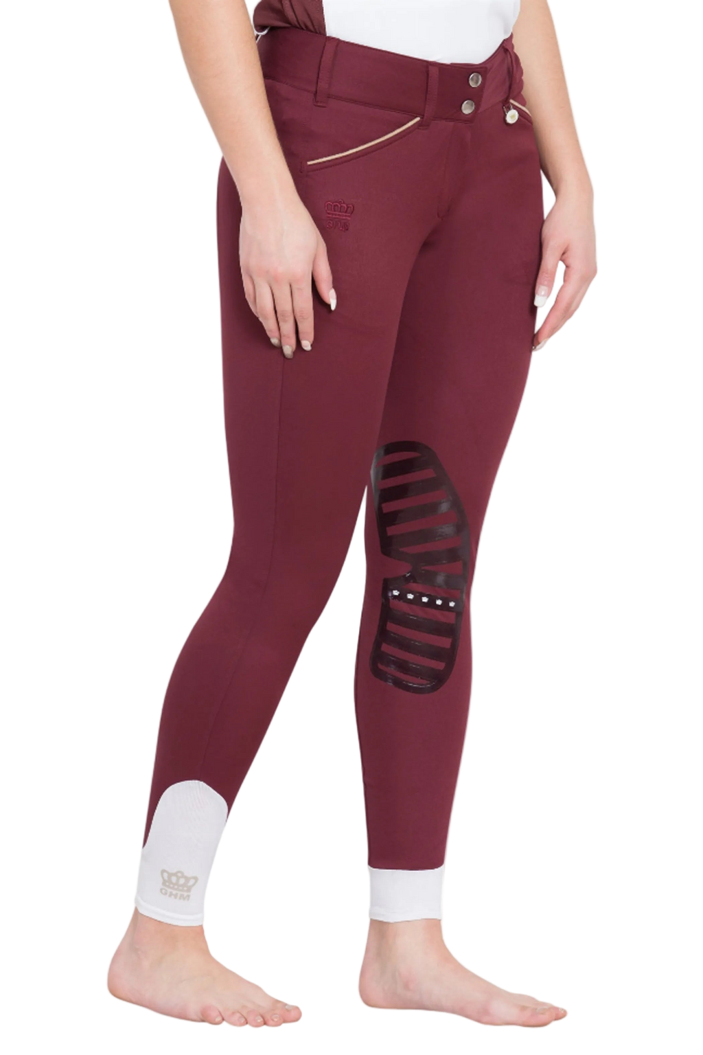 George H Morris Ladies Add Back Silicone Knee Patch Breeches