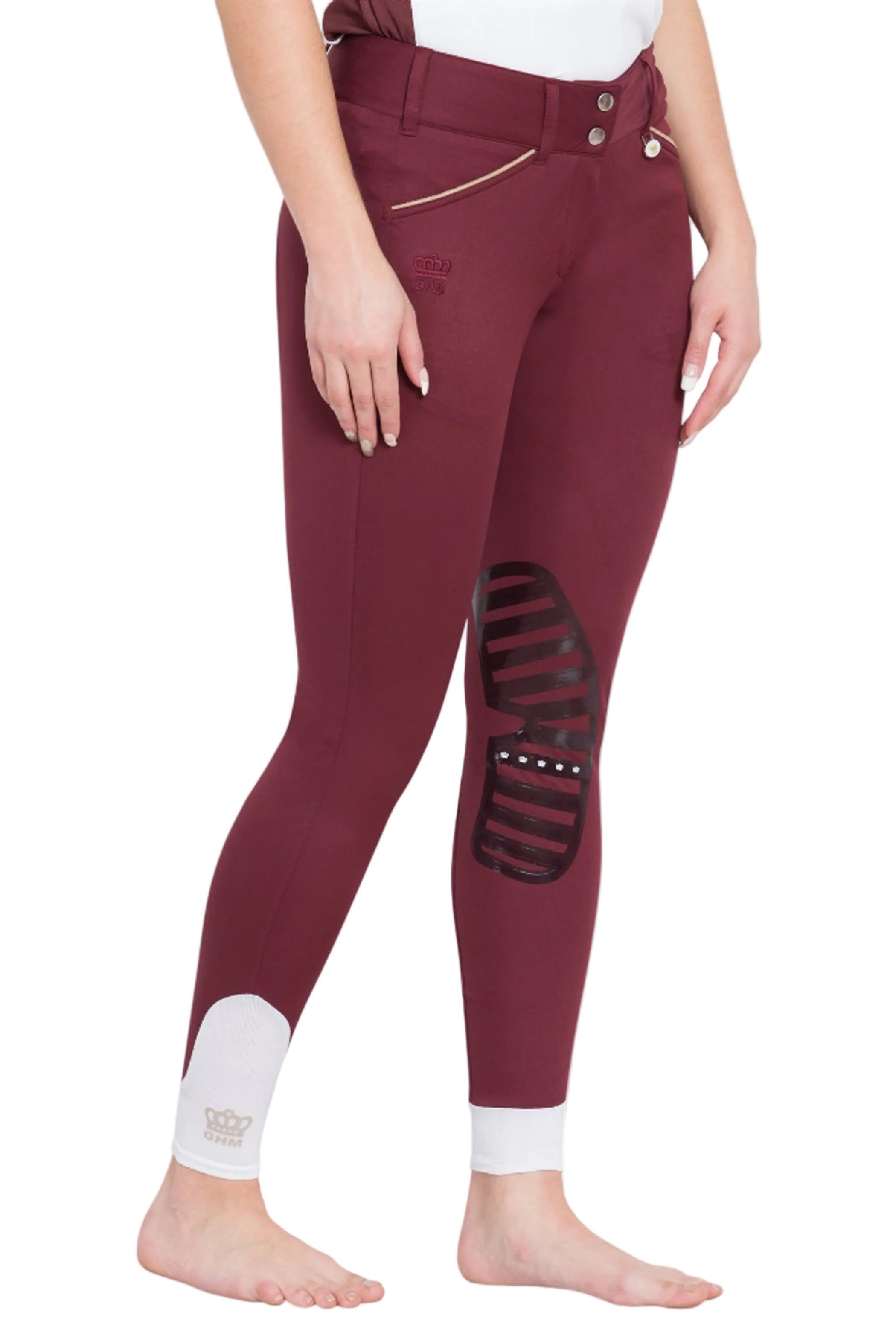 George H Morris Ladies Add Back Silicone Knee Patch Breeches