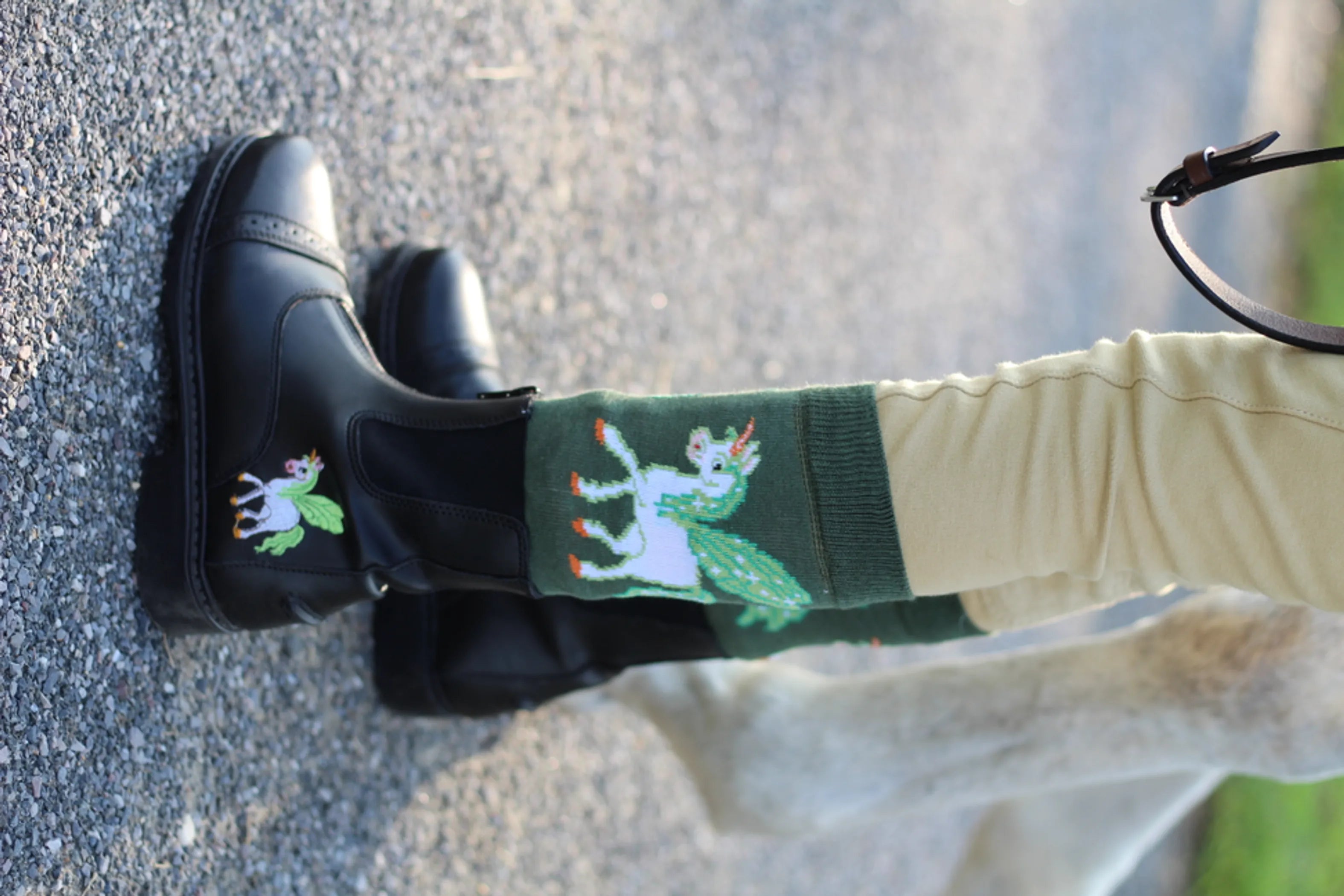 TuffRider Children's Unicorn Starter Front Zip Paddock Boots