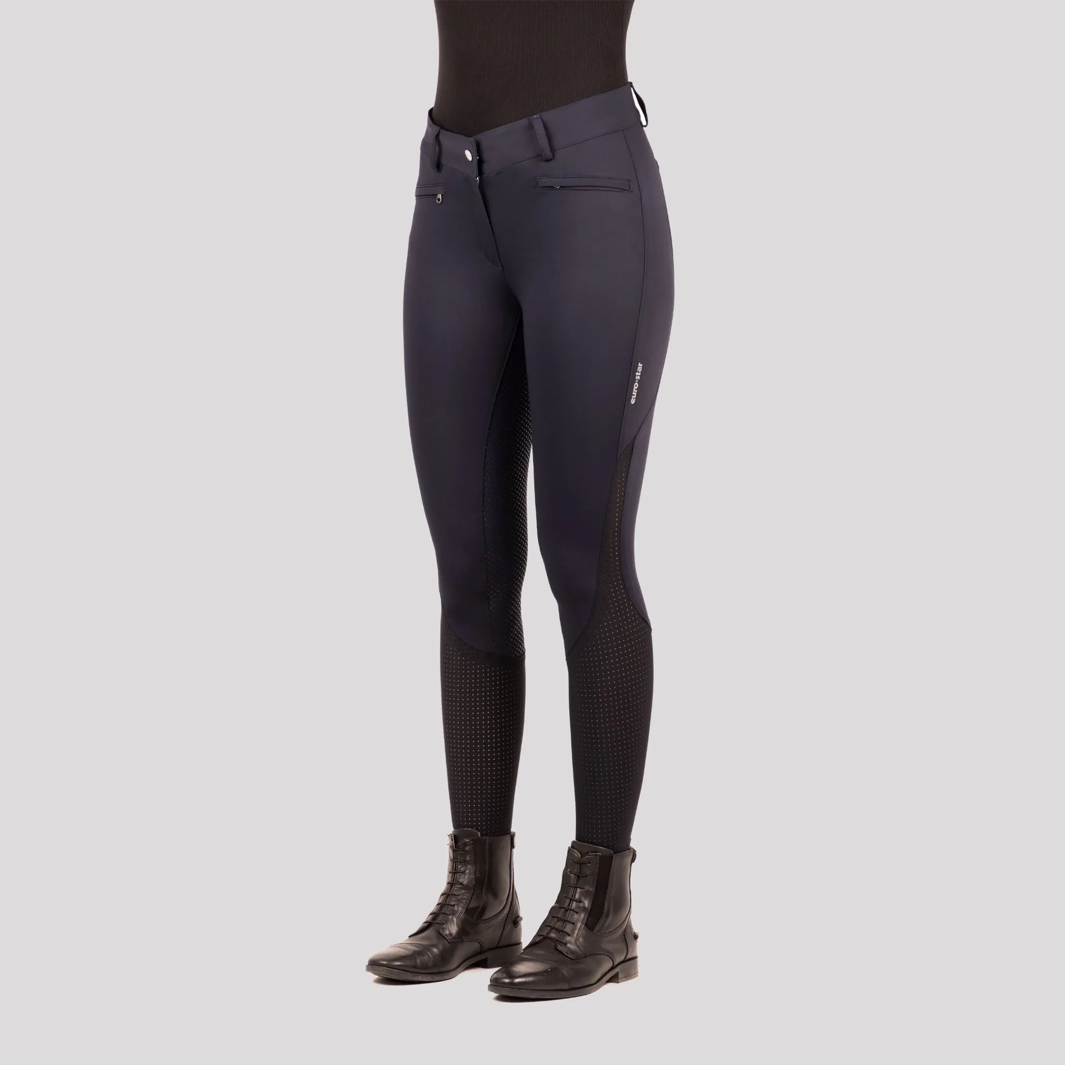 Euro-Star Riding Breeches ESAirflow FullGrip-Dark Berry-38