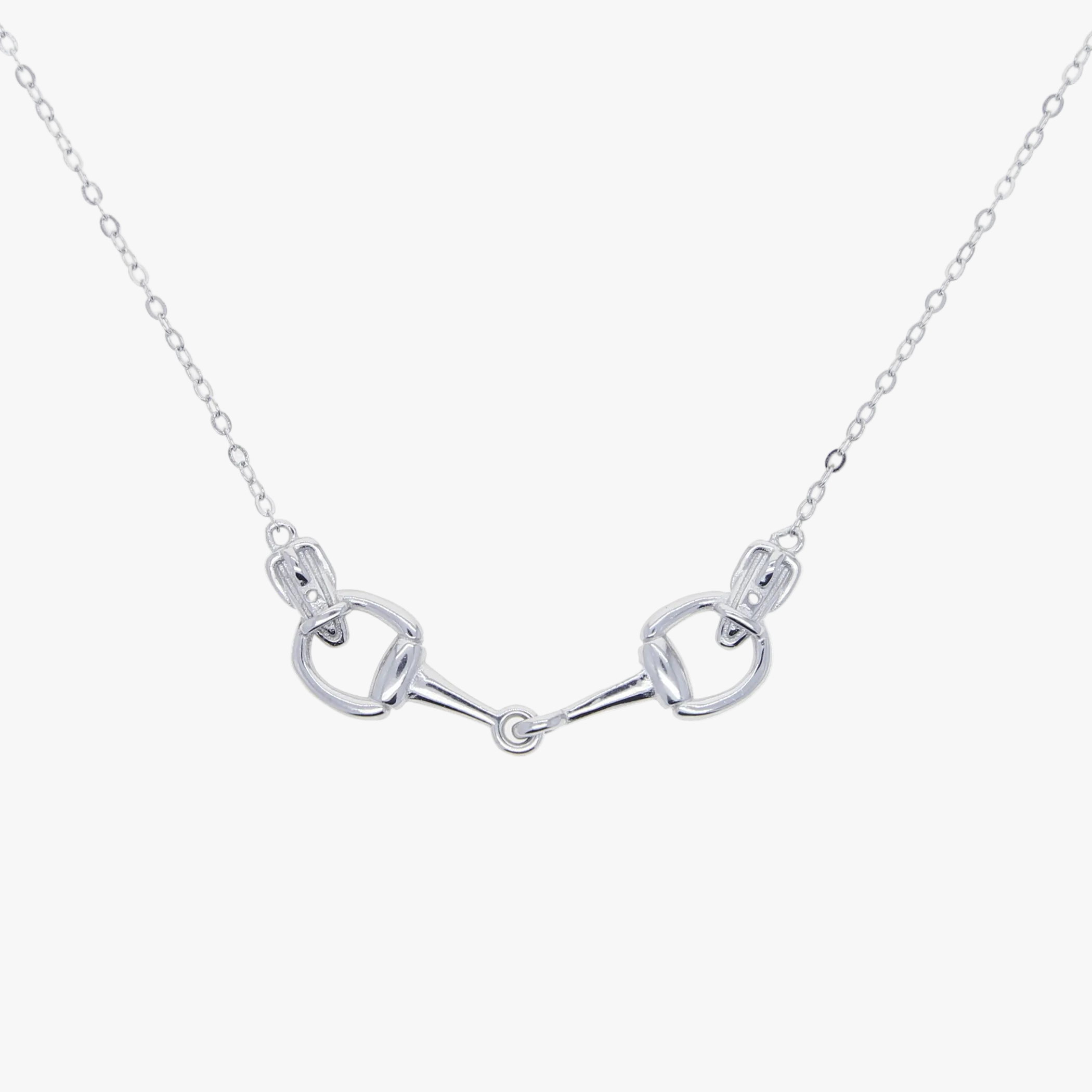 AWST Int'l Sterling Silver Snaffle Bit Necklace