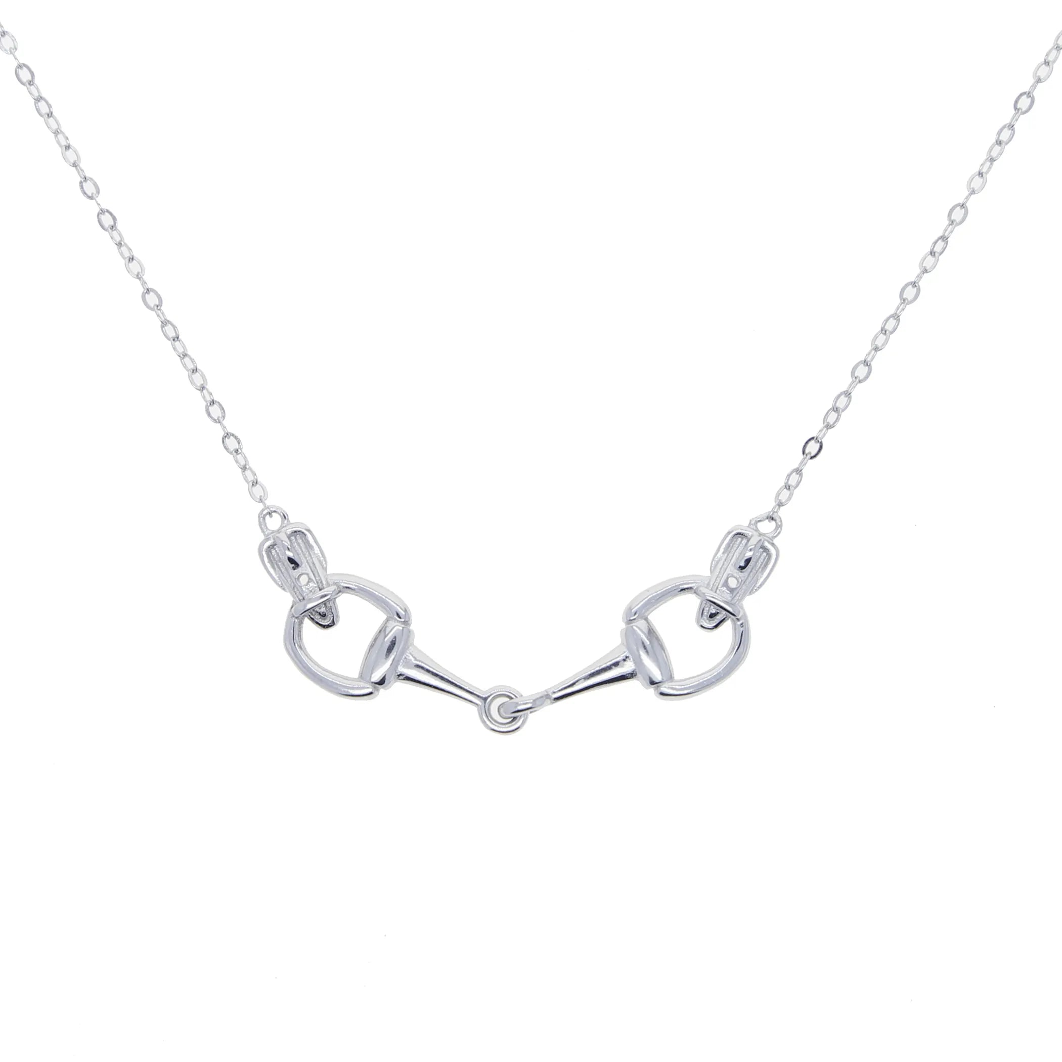 AWST Int'l Sterling Silver Snaffle Bit Necklace