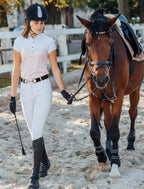 Women's Snaffle Bit Buckle and Elastic Belt. With free key chain