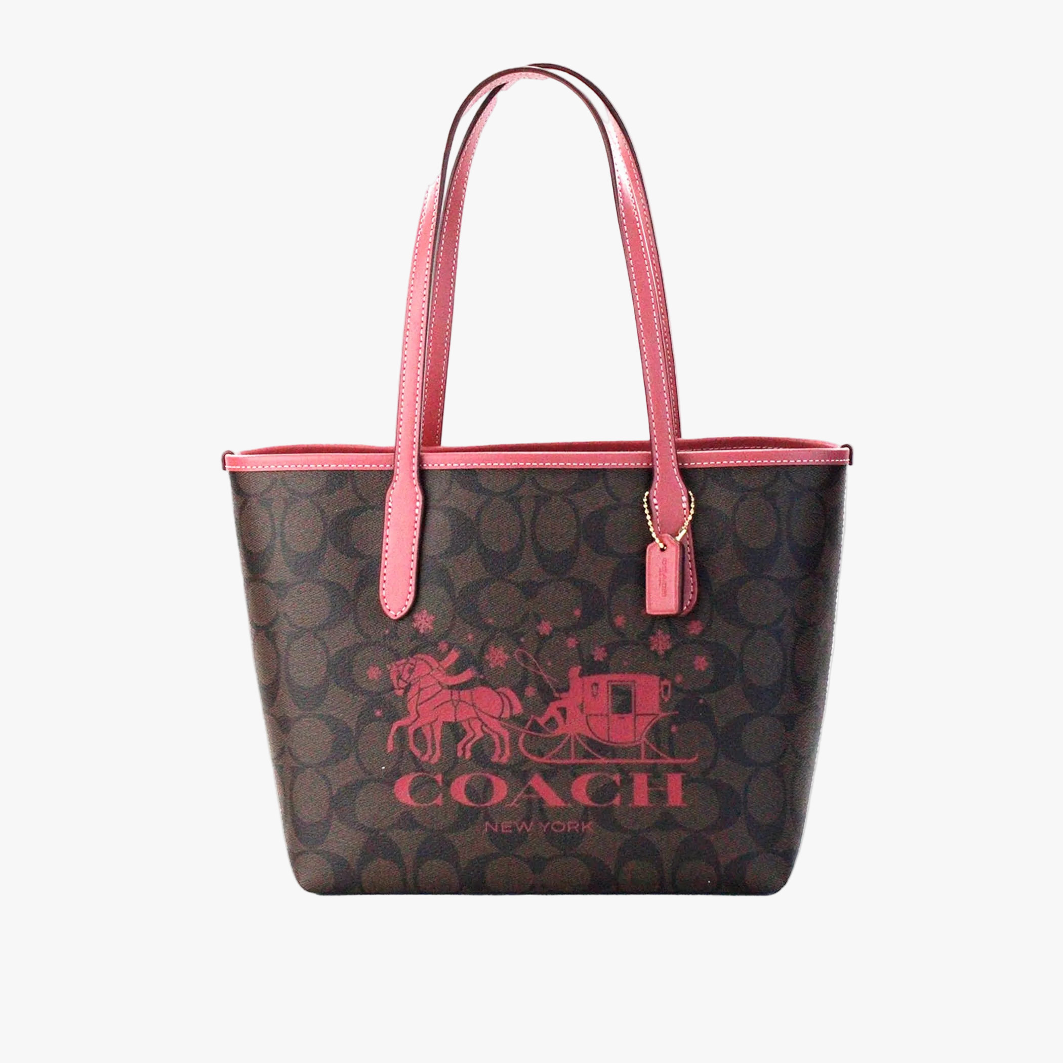 Coach Horse and Sleigh Signature PVC Mini City Tote