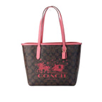 Coach Horse and Sleigh Signature PVC Mini City Tote