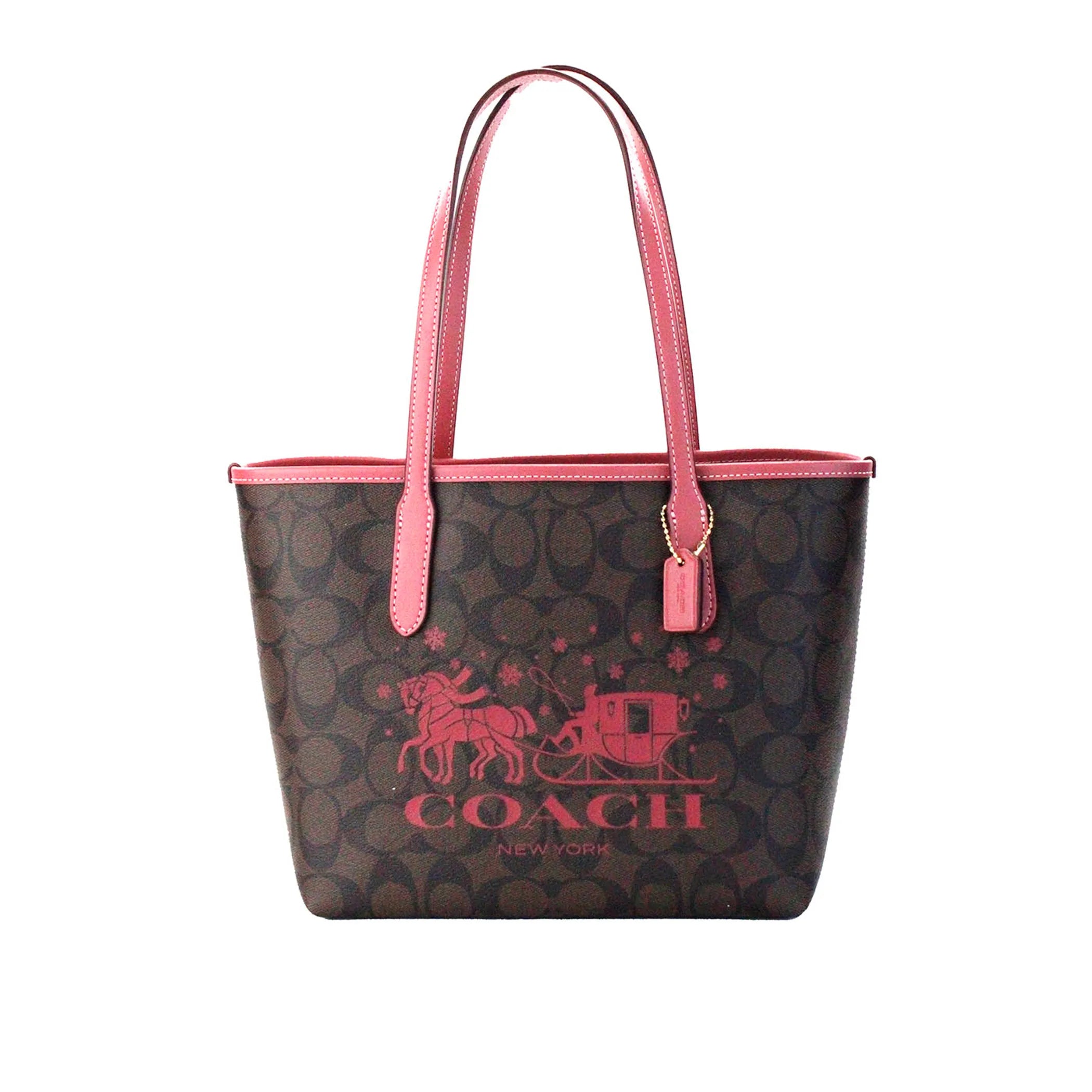 Coach Horse and Sleigh Signature PVC Mini City Tote