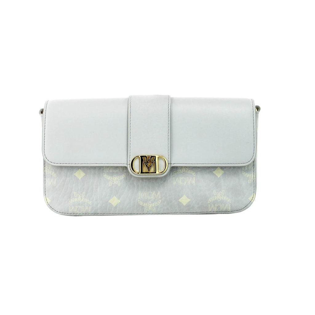 MCM Small Mode Travia Leather Shoulder Crossbody Clutch