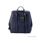 Kate Spade Madison Navy Leather Medium Flap Backpack
