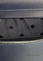 Kate Spade Madison Navy Leather Medium Flap Backpack