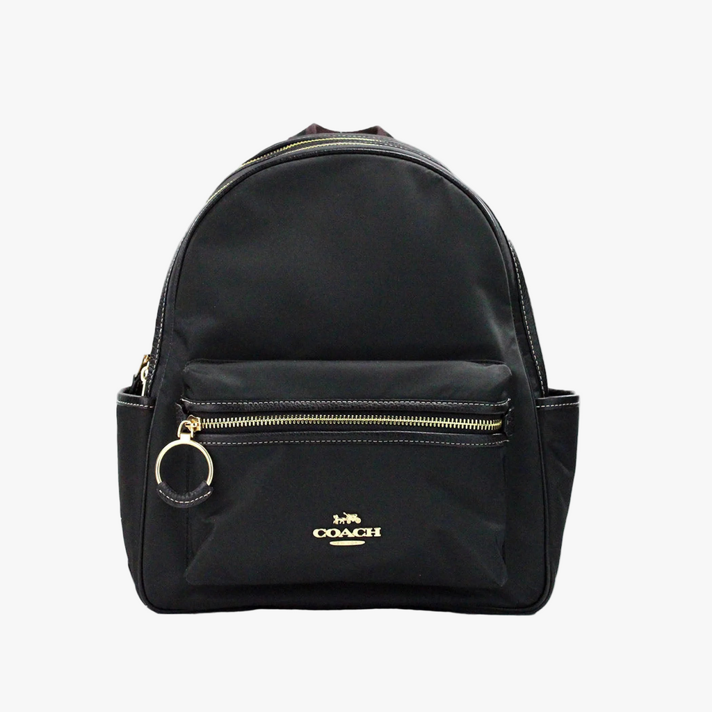 Coach (CA210) Ellis Medium Nylon Black Shoulder Backpack Bag