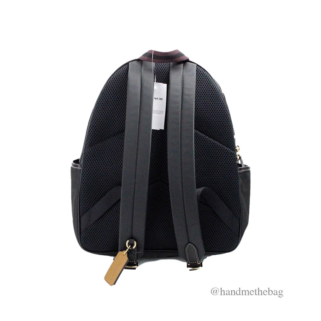 Coach (CA210) Ellis Medium Nylon Black Shoulder Backpack Bag
