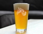 Horse Face Pint Glass for Beer - Equestrian Gifts and Decor