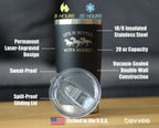 Better with Horses Insulated Travel Tumbler - Horse Gifts