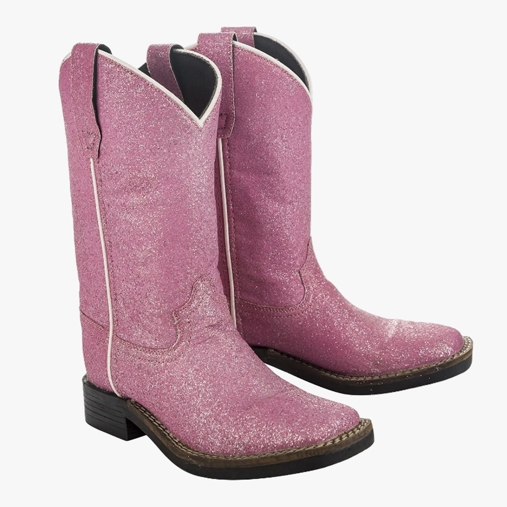Tuffrider Children's Pink Glitter Western Boot