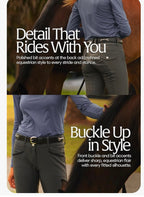 Equinavia Tirild Womens Leather Equestrian Horse Riding Belt with Bit Design.