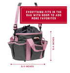 Weaver Leather Horse Grooming Kit, 7-piece Brush Set with Organizer Tote Bag