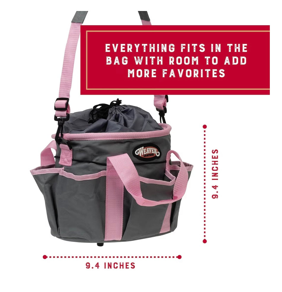 Weaver Leather Horse Grooming Kit, 7-piece Brush Set with Organizer Tote Bag