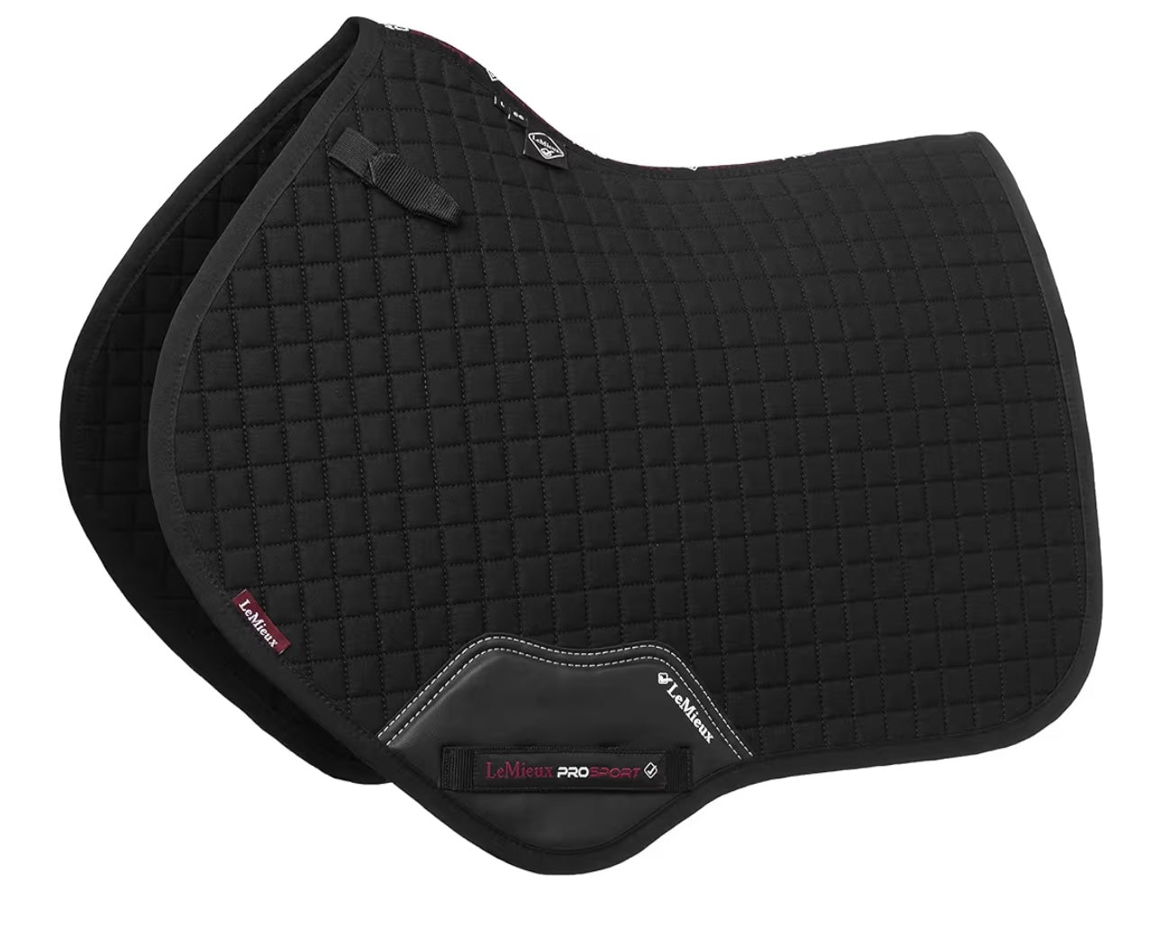 Black LeMieux Close Contact Suede Square Saddle Pad