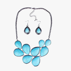 Turquoise Earth Necklace and Earrings Set