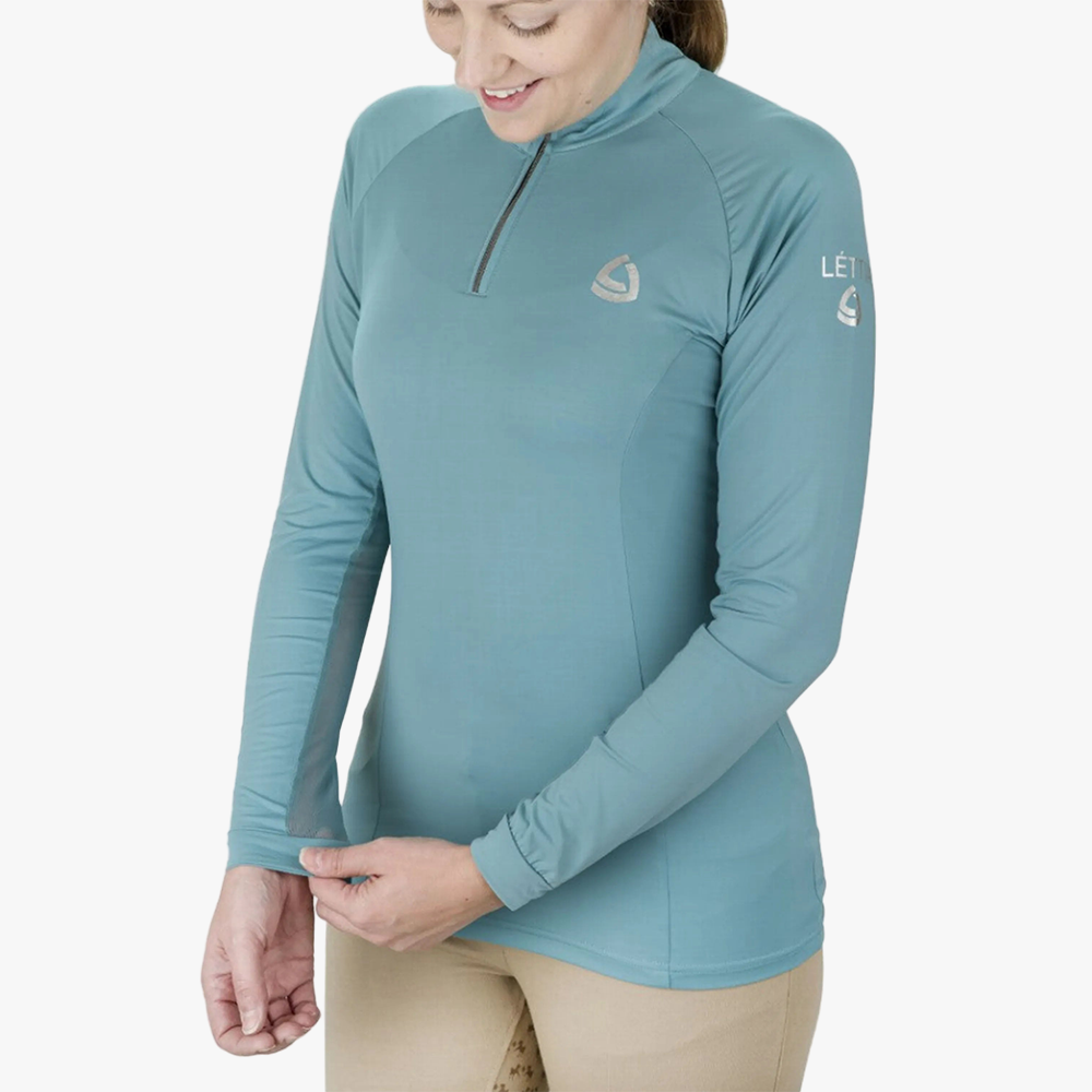 Lettia Women Quarter-Zip Neck UPF 50+ Sun Shirt