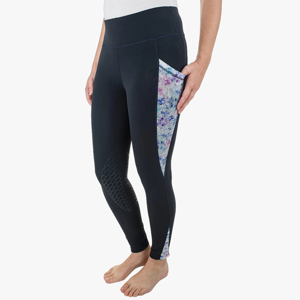 TuffRider Ladies Minerva 3 Season Printed Knee Patch Tights