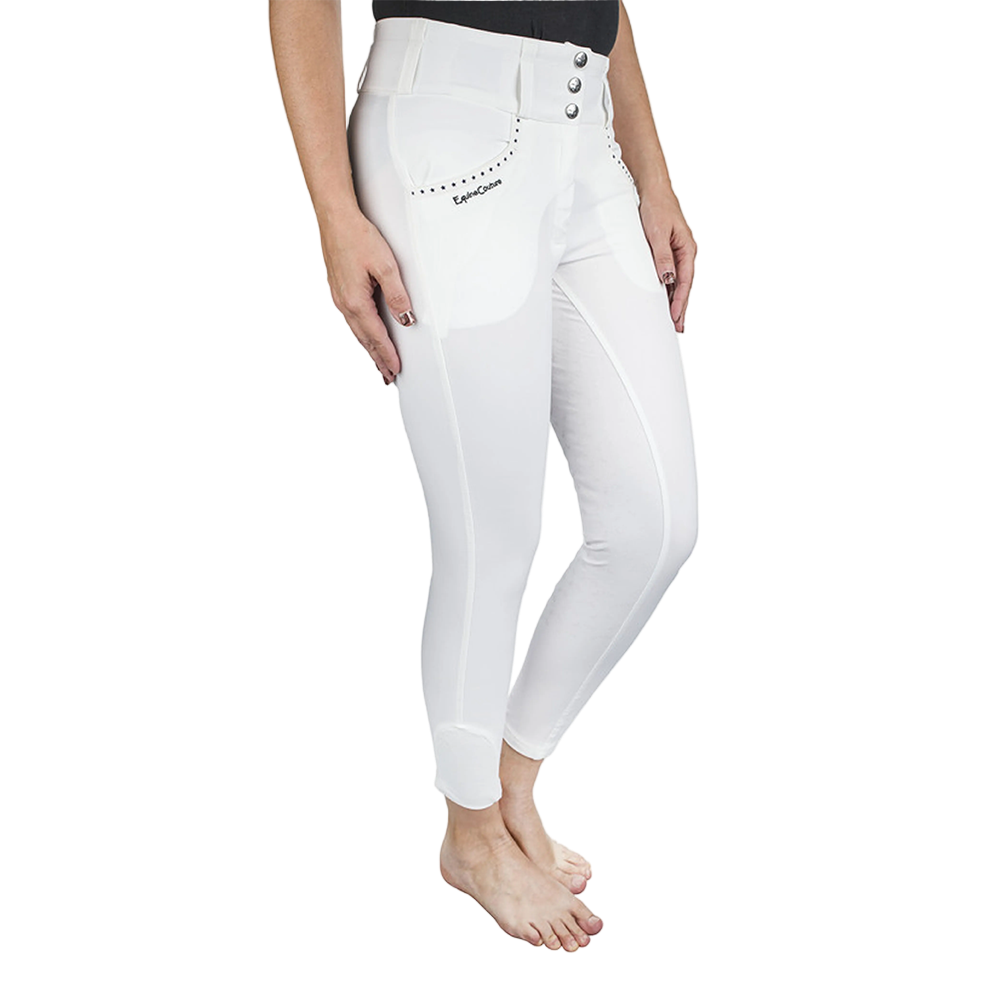 Equine Couture Nicole Full Seat Breech- Black, 24