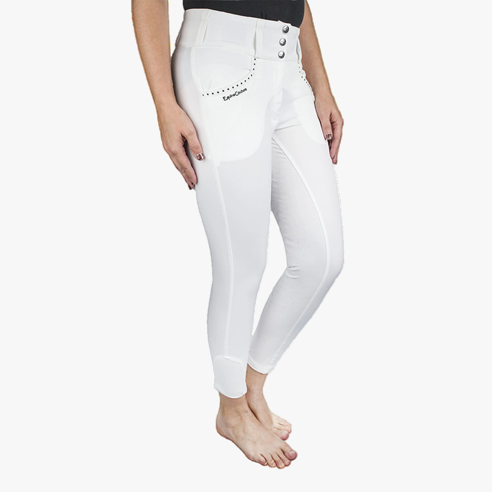 Equine Couture Nicole Full Seat Breech- Black, 24